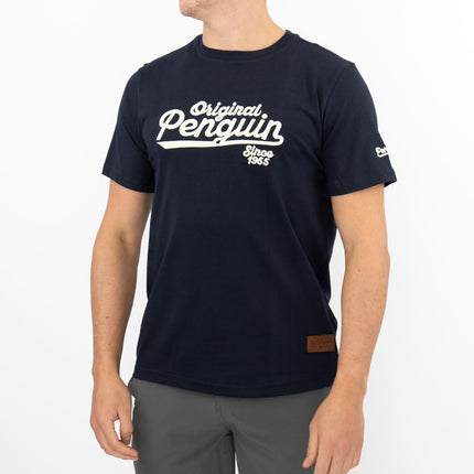 Original Penguin T-shirt Short Sleeve Embroidered Navy blue-Quality Brands Outlet-