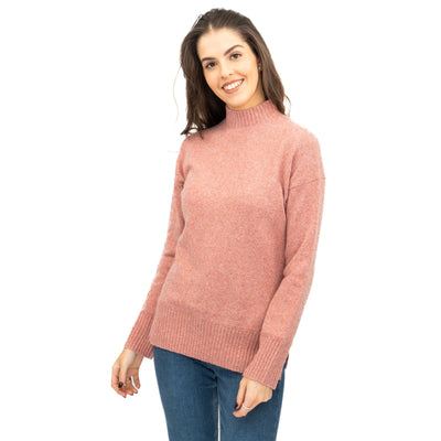 Nobodys Child Longline Jumper Funnel Neck Supersoft Pink - Quality Brands Outlet