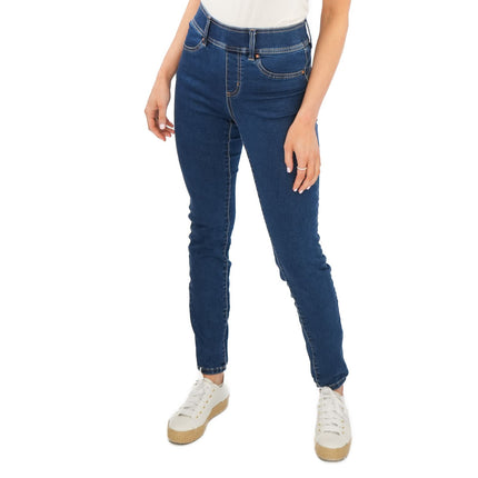 Next Sculpt Leggings Skinny Leg Super Stretch Pull On Dark Blue - Quality Brands Outlet