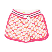 Mini Boden Girls Shorts Jersey Tutti Fruity Flamingos Summer Holiday Kids Gift