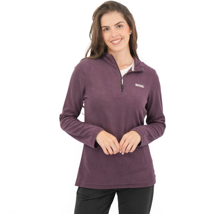 Regatta Purple Sweethart Zip Neck Fleece-Quality Brands Outlet-