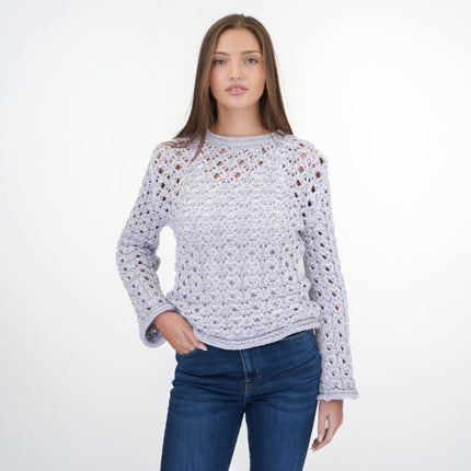 M&S Lilac Crochet Jumper-Quality Brands Outlet-