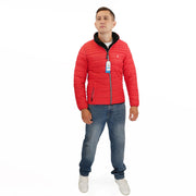 Nautica Performance Double Zip Puffer Jacket Red - Quality Brands Outlet