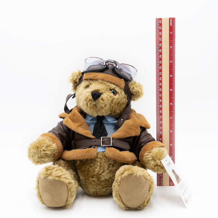 The Great British Teddy Bear Roger Bomber Pilot Bear Soft Plush Toys