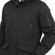 Next Men Parka Jacket Padded Shower Resistant