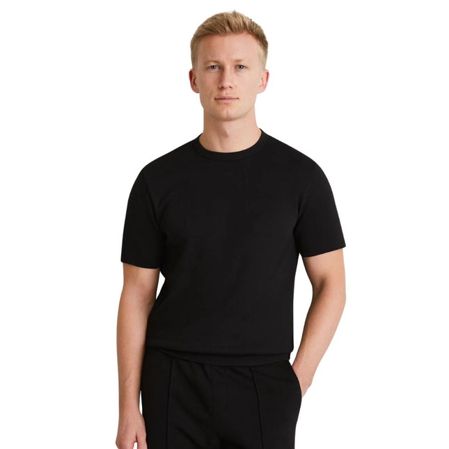 Bradley Heavyweight T-Shirts Black Short Sleeve Tops