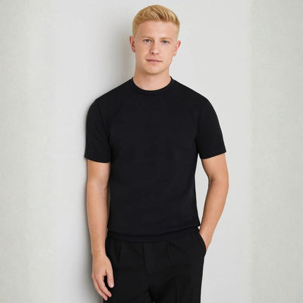 Bradley Heavyweight T-Shirts Navy Short Sleeve Tops