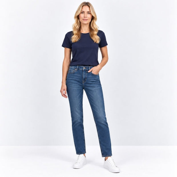 Womens Jeans Lily Slim Fit Stretch Jeans – Mid Denim-Quality Brands Outlet-