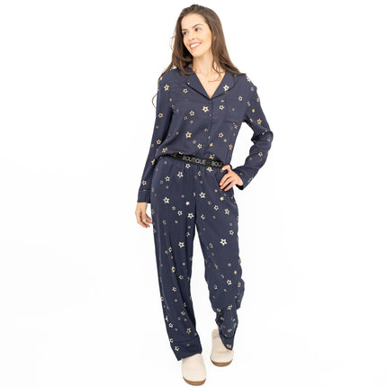 M&S Navy Star Pyjama Set - Quality Brands Outlet
