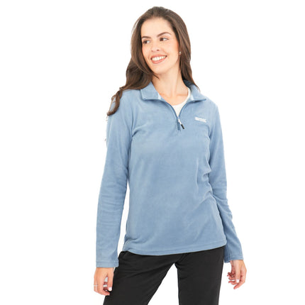 Regatta Mid Blue Sweethart Zip Neck Fleece-Quality Brands Outlet-