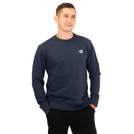 The North Face Mens Crew Navy Blue Sweatshirt-Quality Brands Outlet-