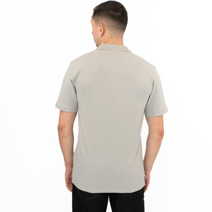 Premium Brand Mens Polo Shirt Chase Pique Cotton Grey-Quality Brands Outlet-
