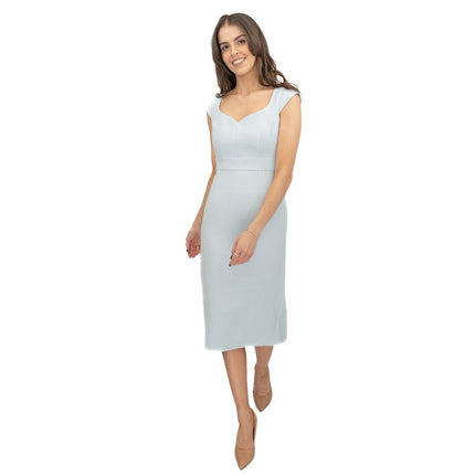 Hobbs Women Powder Blue Emmaline Dress-Quality Brands Outlet-