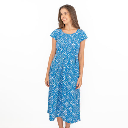Seasalt Before Now Blue Boat Midi Dress-Quality Brands Outlet-