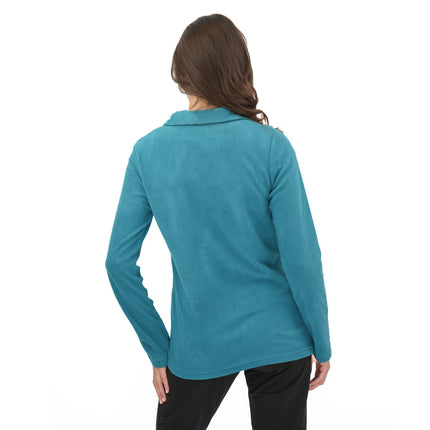 Regatta Turquoise Sweethart Zip Neck Fleece-Quality Brands Outlet-