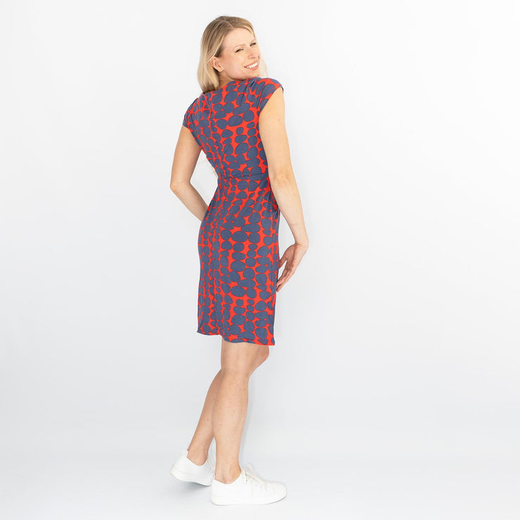 White Stuff Red Navy Jersey Dresses - Quality Brands Outlet
