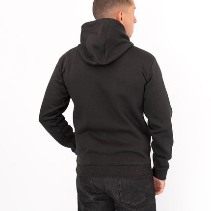 Ben Sherman Mens Logo Hoodie Black-Quality Brands Outlet-