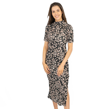 Nasty Gal High Neck Short Sleeve Midi Dresses-Quality Brands Outlet-