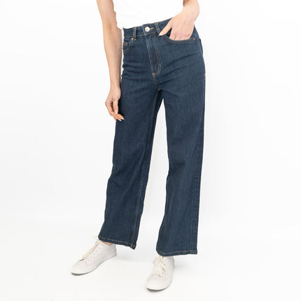 M&S Wide Leg Blue Jeans Dark Indigo