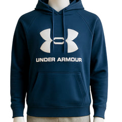 Under Armour Mens Hoodie Classic Classic Large Logo Navy - Quality Brands Outlet
