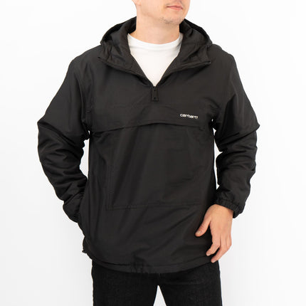 Mens Windbreaker Spring/Summer Jackets Black Lightweight Hooded