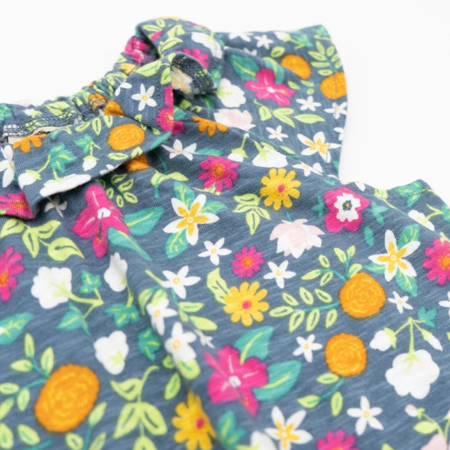 Frugi Baby Girls Maya Jumpsuit Floral Print - Quality Brands Outlet