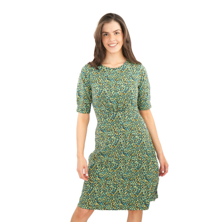 Weird Fish Green Cassandra Swing Dress - Quality Brands Outlet