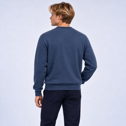 Mens Sweatshirts Terry Crew Neck Tops – Navy-Quality Brands Outlet-