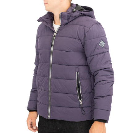 GANT Mens Jacket Coat Active Cloud Padded Purple - Quality Brands Outlet