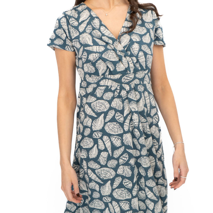 Seasalt Blue Chapelle Dress in Pocket Shells Print - Quality Brands Outlet