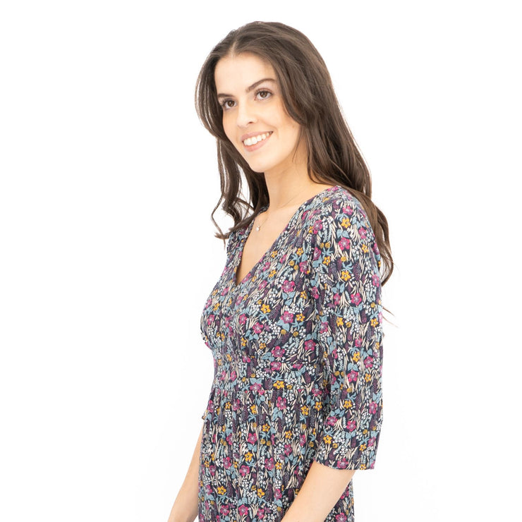 Seasalt Maggie Maxi Dress Navy Floral Moor Maritime - Quality Brands Outlet