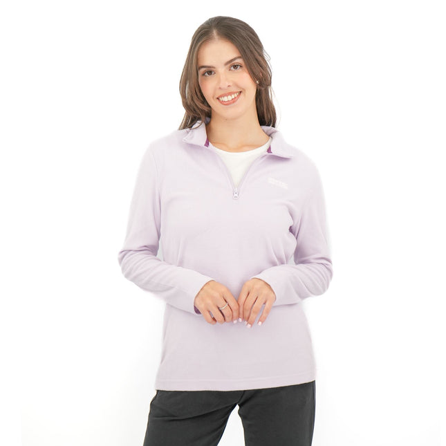 Regatta Lilac Sweethart Zip Neck Fleece-Quality Brands Outlet-