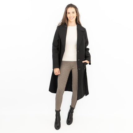 M&S Black Belted Tailored Coat