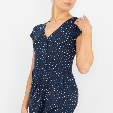 Boden Alberta Jersey Polka Dot Dress-Quality Brands Outlet-