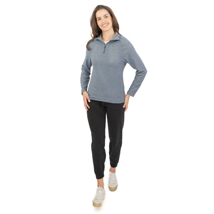 Trespass Half Zip Microfleece Fleece Jackets Dark Blue-Quality Brands Outlet-