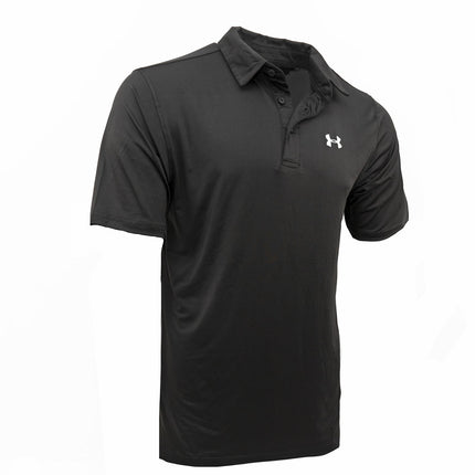 Under Armour Mens HeatGear Golf Sports Black Polo Shirt Casual Tops - Quality Brands Outlet