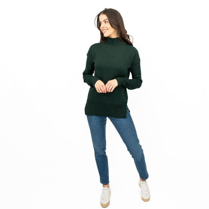 Nobodys Child Longline Jumper Funnel Neck Supersoft Green-Quality Brands Outlet-