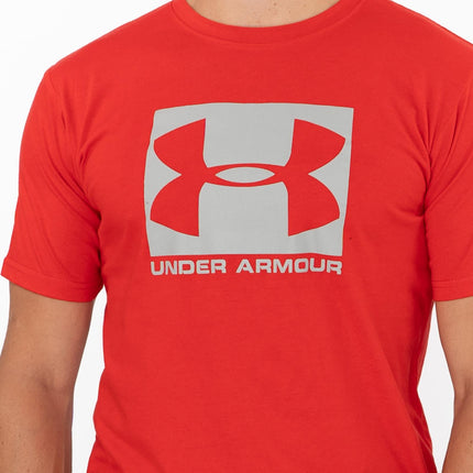 Under Armour Men Logo Print Sportstyle Red Short Sleeve T-shirt