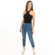 True Religion Bodysuit Black Cotton Sleeveless Tank Tops