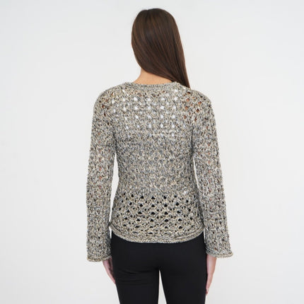 M&S Gold Black Crochet Jumper-Quality Brands Outlet-