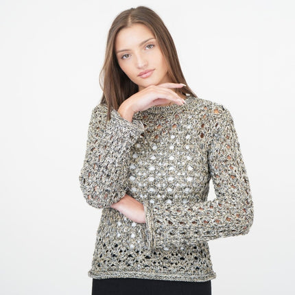 M&S Gold Black Crochet Jumper-Quality Brands Outlet-