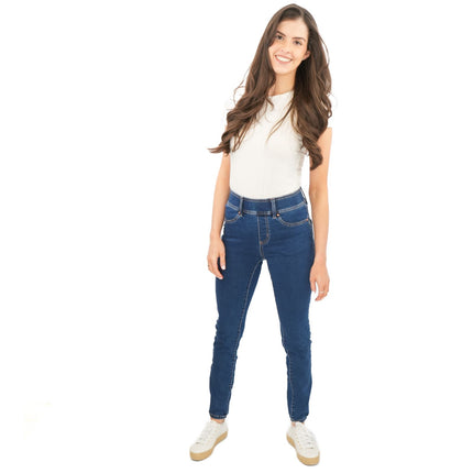 Next Sculpt Leggings Skinny Leg Super Stretch Pull On Dark Blue - Quality Brands Outlet