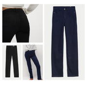 M&S Per Una Roma High Waisted Straight Leg Jeans Black