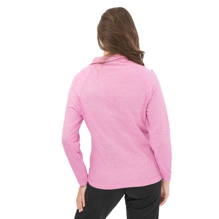 Trespass Half Zip Microfleece Fleece Jackets Pink-Quality Brands Outlet-
