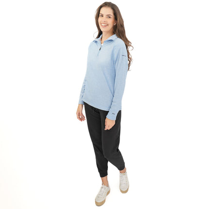 Trespass Half Zip Microfleece Fleece Jackets Light Blue-Quality Brands Outlet-