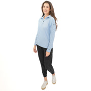 Trespass Half Zip Microfleece Layer Light Blue - Quality Brands Outlet