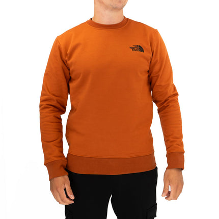 The North Face Mens Raglan Box Nse Crew Sweatshirt Burn Orange-Quality Brands Outlet-