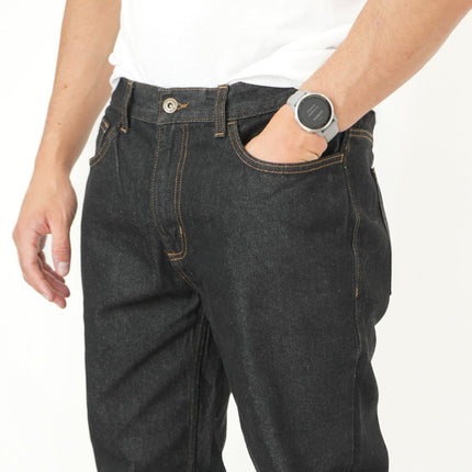 Jeans Regular Fit Straight Leg Black Marl-Quality Brands Outlet-