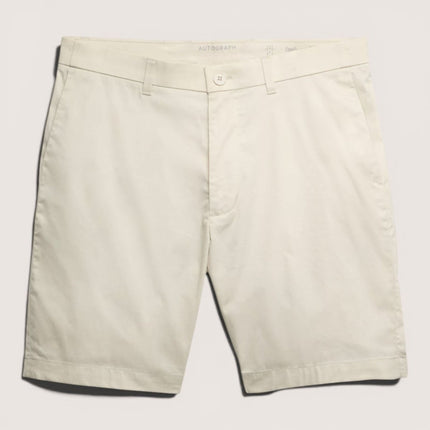 M&S Autograph Stone Cream Lightweight Chino Shorts Regular Fit Summer - Quality Brands Outlet