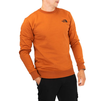 The North Face Mens Raglan Box Nse Crew Sweatshirt Burn Orange-Quality Brands Outlet-